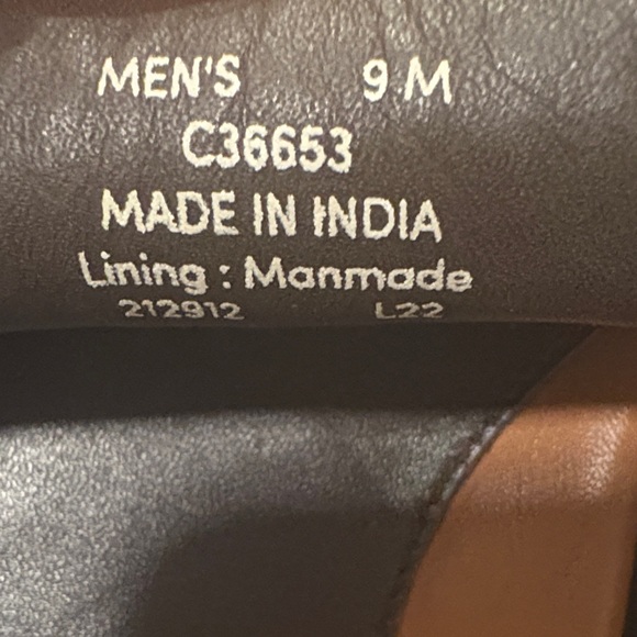 Cole Haan Men's Tan Perforated Loafers - Picture 3 of 8